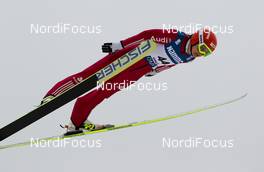 09.03.2012, Oslo, Norway (NOR):  Ulrike Graessler (GER), Fischer - FIS world cup ski jumping ladies, individual HS106, Oslo (NOR). www.nordicfocus.com. Â© Laiho/NordicFocus. Every downloaded picture is fee-liable.