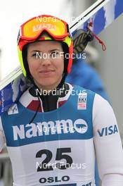 09.03.2012, Oslo, Norway (NOR): Abby Hughes (USA), Fluege.de - FIS world cup ski jumping ladies, individual HS106, Oslo (NOR). www.nordicfocus.com. © Hemmersbach/NordicFocus. Every downloaded picture is fee-liable.