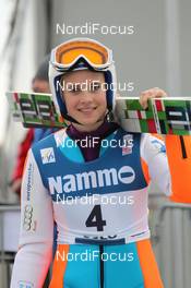 09.03.2012, Oslo, Norway (NOR): Lara Thomae (NED), Elan - FIS world cup ski jumping ladies, individual HS106, Oslo (NOR). www.nordicfocus.com. © Hemmersbach/NordicFocus. Every downloaded picture is fee-liable.