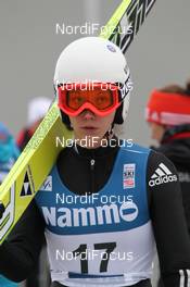 09.03.2012, Oslo, Norway (NOR): Irina Taktaeva (RUS), Fischer, Adidas - FIS world cup ski jumping ladies, individual HS106, Oslo (NOR). www.nordicfocus.com. © Hemmersbach/NordicFocus. Every downloaded picture is fee-liable.