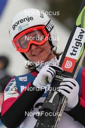 09.03.2012, Oslo, Norway (NOR): Maja Vtic (SLO), Elan - FIS world cup ski jumping ladies, individual HS106, Oslo (NOR). www.nordicfocus.com. © Hemmersbach/NordicFocus. Every downloaded picture is fee-liable.