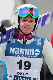 09.03.2012, Oslo, Norway (NOR): Alissa Johnson (USA), Fluege.de - FIS world cup ski jumping ladies, individual HS106, Oslo (NOR). www.nordicfocus.com. © Hemmersbach/NordicFocus. Every downloaded picture is fee-liable.