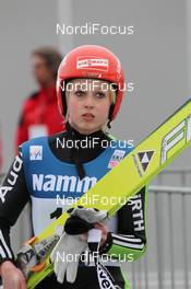 09.03.2012, Oslo, Norway (NOR): Juliane Seyfarth (GER), Fischer - FIS world cup ski jumping ladies, individual HS106, Oslo (NOR). www.nordicfocus.com. © Hemmersbach/NordicFocus. Every downloaded picture is fee-liable.