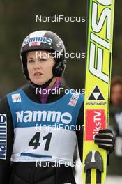 09.03.2012, Oslo, Norway (NOR): Anette Sagen (NOR), Fischer  - FIS world cup ski jumping ladies, individual HS106, Oslo (NOR). www.nordicfocus.com. © Hemmersbach/NordicFocus. Every downloaded picture is fee-liable.