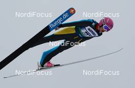 09.03.2012, Oslo, Norway (NOR): Sarah Hendrickson (USA), Fluege.de  - FIS world cup ski jumping ladies, individual HS106, Oslo (NOR). www.nordicfocus.com. Â© Laiho/NordicFocus. Every downloaded picture is fee-liable.