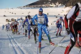 22.01.2012, Lienz, Austria (AUT): Fabio Santus (ITA), Alpina, Fischer - FIS Marathon Cup Dolomitenlauf, Lienz (AUT). www.nordicfocus.com. © Felgenhauer/NordicFocus. Every downloaded picture is fee-liable.
