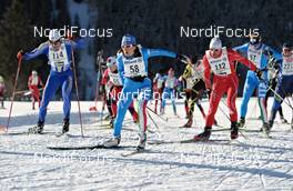 22.01.2012, Lienz, Austria (AUT): Antonella Confortola (ITA); Salomon, Fischer, Swix - FIS Marathon Cup Dolomitenlauf, Lienz (AUT). www.nordicfocus.com. © Felgenhauer/NordicFocus. Every downloaded picture is fee-liable.