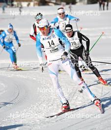 22.01.2012, Lienz, Austria (AUT): Oskar Svard (SWE), Atomic, Swix, Team Exspirit - FIS Marathon Cup Dolomitenlauf, Lienz (AUT). www.nordicfocus.com. © Felgenhauer/NordicFocus. Every downloaded picture is fee-liable.