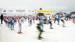 11.-12.02.2012, St. Johann, Austria (AUT): start of the 50k classic race - Int. Tiroler Koasalauf, St. Johann (AUT). www.nordicfocus.com. © Felgenhauer/NordicFocus. Every downloaded picture is fee-liable.