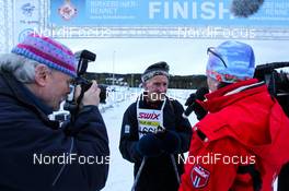 17.03.2012, Rena, Norway (NOR):  the oldest participant, 93 year old Tollef Sverdrup (NOR) in the finish after 11 hours, 14 minutes and 34 seconds - FIS Marathon Cup Birkebeinerrennet, Rena (NOR). www.nordicfocus.com.© Laiho/NordicFocus. Every downloaded picture is fee-liable.