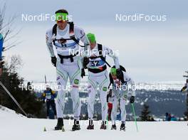 17.03.2012, Rena, Norway (NOR): Kjetil Hagtvedt Dammen (NOR), Team X-tra Personell, Fischer, KV+, Rottefella follwed gy Anders Hoest (NOR) Team X-tra Personell - FIS Marathon Cup Birkebeinerrennet, Rena (NOR). www.nordicfocus.com.© Veltheim/NordicFocus. Every downloaded picture is fee-liable.