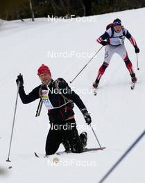 17.03.2012, Rena, Norway (NOR): Fallen skier rises up again. - FIS Marathon Cup Birkebeinerrennet, Rena (NOR). www.nordicfocus.com.© Veltheim/NordicFocus. Every downloaded picture is fee-liable.