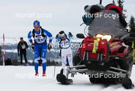 17.03.2012, Rena, Norway (NOR): Morten Eide Pedersen (NOR) followed by Mathias Fredriksson (SWE)   - FIS Marathon Cup Birkebeinerrennet, Rena (NOR). www.nordicfocus.com.© Veltheim/NordicFocus. Every downloaded picture is fee-liable.