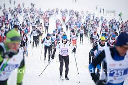14.12.2012, Livigno, Italy (ITA): a big group fighting up the first uphill - Skimarathon La Sgambeda Classic, Livigno (ITA). www.nordicfocus.com. © Felgenhauer/NordicFocus. Every downloaded picture is fee-liable.