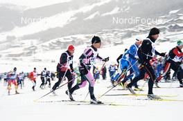 14.12.2012, Livigno, Italy (ITA): start of slower racers - Skimarathon La Sgambeda Classic, Livigno (ITA). www.nordicfocus.com. © Felgenhauer/NordicFocus. Every downloaded picture is fee-liable.