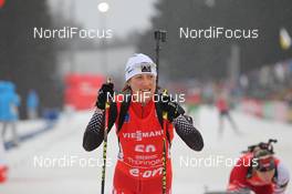 06.01.2013, Oberhof, Germany (GER): Zina Kocher (CAN), Atomic, Leki, Odlo - IBU world cup biathlon, pursuit women, Oberhof (GER). www.nordicfocus.com. © Manzoni/NordicFocus. Every downloaded picture is fee-liable.
