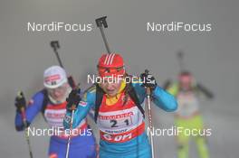 03.01.2013, Oberhof, Germany (GER): Juliya Dzhyma (UKR), Fischer, Rottefella, Swix - IBU world cup biathlon, relay women, Oberhof (GER). www.nordicfocus.com. © Manzoni/NordicFocus. Every downloaded picture is fee-liable.