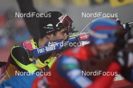 05.01.2013, Oberhof, Germany (GER): Martin Fourcade (FRA), Rossignol, Rottefella, OneWay - IBU world cup biathlon, sprint men, Oberhof (GER). www.nordicfocus.com. © Manzoni/NordicFocus. Every downloaded picture is fee-liable.