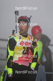 05.01.2013, Oberhof, Germany (GER): Martin Fourcade (FRA), Rossignol, Rottefella, OneWay - IBU world cup biathlon, sprint men, Oberhof (GER). www.nordicfocus.com. © Manzoni/NordicFocus. Every downloaded picture is fee-liable.