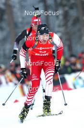 13.01.2013, Ruhpolding, Germany (GER): Simon Eder (AUT), Fischer, Rottefella, Swix - IBU world cup biathlon, mass men, Ruhpolding (GER). www.nordicfocus.com. © Manzoni/NordicFocus. Every downloaded picture is fee-liable.