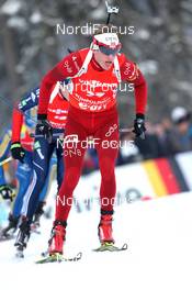 13.01.2013, Ruhpolding, Germany (GER): Tarjei Boe (NOR), Fischer, Rottefella, Swix, ODLO - IBU world cup biathlon, mass men, Ruhpolding (GER). www.nordicfocus.com. © Manzoni/NordicFocus. Every downloaded picture is fee-liable.
