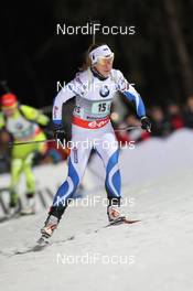 09.01.2013, Ruhpolding, Germany (GER): Johanna Talihaerm (EST), Rossignol Rottefella, Swix - IBU world cup biathlon, relay women, Ruhpolding (GER). www.nordicfocus.com. © Manzoni/NordicFocus. Every downloaded picture is fee-liable.