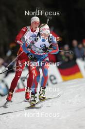 09.01.2013, Ruhpolding, Germany (GER): Mari Laukkanen (FIN), Fischer, Rottefella, Start - IBU world cup biathlon, relay women, Ruhpolding (GER). www.nordicfocus.com. © Manzoni/NordicFocus. Every downloaded picture is fee-liable.