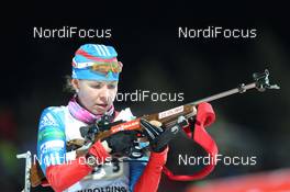 09.01.2013, Ruhpolding, Germany (GER): Ekaterina Shumilova (RUS), Fischer, Rottefella, Alpina, OneWay, adidas - IBU world cup biathlon, relay women, Ruhpolding (GER). www.nordicfocus.com. © Manzoni/NordicFocus. Every downloaded picture is fee-liable.