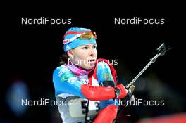 09.01.2013, Ruhpolding, Germany (GER): Ekaterina Shumilova (RUS), Fischer, Rottefella, Alpina, OneWay, adidas - IBU world cup biathlon, relay women, Ruhpolding (GER). www.nordicfocus.com. © Manzoni/NordicFocus. Every downloaded picture is fee-liable.