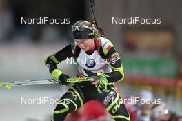 09.01.2013, Ruhpolding, Germany (GER): Marine Bolliet (FRA), Rossignol, Rottefella, OneWay - IBU world cup biathlon, relay women, Ruhpolding (GER). www.nordicfocus.com. © Manzoni/NordicFocus. Every downloaded picture is fee-liable.
