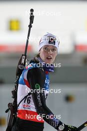 11.01.2013, Ruhpolding, Germany (GER): Megan Heinicke (CAN), Fischer, Rottefella, Leki - IBU world cup biathlon, sprint women, Ruhpolding (GER). www.nordicfocus.com. © Manzoni/NordicFocus. Every downloaded picture is fee-liable.