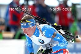 19.01.2013, Antholz, Italy (ITA): Lukas Hofer (ITA), Rossignol, Rottefella, OneWay - IBU world cup biathlon, pursuit men, Antholz (ITA). www.nordicfocus.com. © Manzoni/NordicFocus. Every downloaded picture is fee-liable.