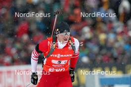 20.01.2013, Antholz, Italy (ITA): Simon Eder (AUT), Fischer, Rottefella, Swix - IBU world cup biathlon, relay men, Antholz (ITA). www.nordicfocus.com. © Manzoni/NordicFocus. Every downloaded picture is fee-liable.