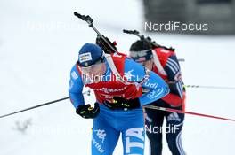 20.01.2013, Antholz, Italy (ITA): Dominik Windisch (ITA), Fischer, Rottefella, Leki - IBU world cup biathlon, relay men, Antholz (ITA). www.nordicfocus.com. © Manzoni/NordicFocus. Every downloaded picture is fee-liable.
