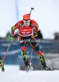 20.01.2013, Antholz, Italy (ITA): Michal Slesingr (CZE), Rossignol, Rottefella, Leki - IBU world cup biathlon, relay men, Antholz (ITA). www.nordicfocus.com. © Manzoni/NordicFocus. Every downloaded picture is fee-liable.
