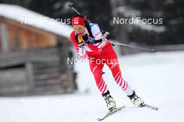 20.01.2013, Antholz, Italy (ITA): Romana Schrempf (AUT), Fischer, Rottefella, Swix - IBU world cup biathlon, relay women, Antholz (ITA). www.nordicfocus.com. © Manzoni/NordicFocus. Every downloaded picture is fee-liable.