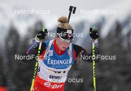 20.01.2013, Antholz, Italy (ITA): Audrey Vaillancourt (CAN), Atomic, OneWay - IBU world cup biathlon, relay women, Antholz (ITA). www.nordicfocus.com. © Manzoni/NordicFocus. Every downloaded picture is fee-liable.
