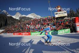 18.01.2013, Antholz, Italy (ITA): Pietro Dutto (ITA), Rossignol, Rottefella - IBU world cup biathlon, sprint men, Antholz (ITA). www.nordicfocus.com. © Manzoni/NordicFocus. Every downloaded picture is fee-liable.