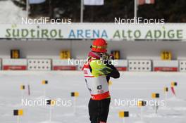 18.01.2013, Antholz, Italy (ITA): Matej Kazar (SVK), Fischer, Rottefella, Swix - IBU world cup biathlon, sprint men, Antholz (ITA). www.nordicfocus.com. © Manzoni/NordicFocus. Every downloaded picture is fee-liable.