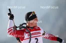 18.01.2013, Antholz, Italy (ITA): Friedrich Pinter (AUT), Atomic, OneWay - IBU world cup biathlon, sprint men, Antholz (ITA). www.nordicfocus.com. © Manzoni/NordicFocus. Every downloaded picture is fee-liable.