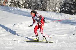 17.01.2013, Antholz, Italy (ITA): Iris Schwabl (AUT), Fischer, Rottefella, Leki - IBU world cup biathlon, sprint women, Antholz (ITA). www.nordicfocus.com. © Manzoni/NordicFocus. Every downloaded picture is fee-liable.