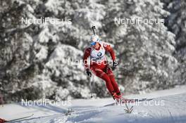 17.01.2013, Antholz, Italy (ITA): Bente Landheim (NOR), Madshus, Rottefella, Swix, ODLO - IBU world cup biathlon, sprint women, Antholz (ITA). www.nordicfocus.com. © Manzoni/NordicFocus. Every downloaded picture is fee-liable.