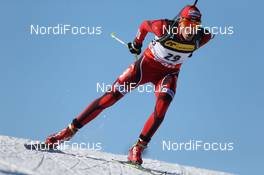 28.02.2013, Oslo, Norway (NOR): Vladimir Iliev (BUL), Fischer - IBU world cup biathlon Holmenkollen, sprint men, Oslo (NOR). www.nordicfocus.com. © Manzoni/NordicFocus. Every downloaded picture is fee-liable.