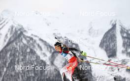 10.03.2013, Sochi, Russia (RUS): Megan Imrie (CAN), Salomon, Leki - IBU world cup biathlon, relay women, Sochi (RUS). www.nordicfocus.com. © Manzoni/NordicFocus. Every downloaded picture is fee-liable.