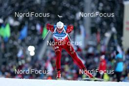 15.03.2013, Khanty-Mansiysk, Russia (RUS): Tarjei Boe (NOR), Fischer, Rottefella, Swix, ODLO - IBU world cup biathlon, sprint men, Khanty-Mansiysk (RUS). www.nordicfocus.com. © Manzoni/NordicFocus. Every downloaded picture is fee-liable.
