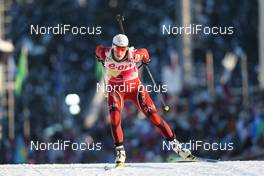 14.03.2013, Khanty-Mansiysk, Russia (RUS): Tora Berger (NOR), Fischer, Rottefella, Odlo - IBU world cup biathlon, sprint women, Khanty-Mansiysk (RUS). www.nordicfocus.com. © Manzoni/NordicFocus. Every downloaded picture is fee-liable.