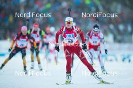 01.12.2013, Oestersund, Sweden (SWE): Hilde Fenne (NOR) - IBU world cup biathlon, pursuit women, Oestersund (SWE). www.nordicfocus.com. © Manzoni/NordicFocus. Every downloaded picture is fee-liable.