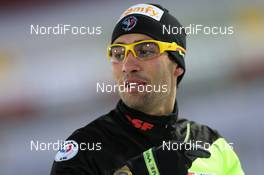 24.11.2013, Oestersund, Sweden (SWE): Martin Fourcade (FRA) - IBU world cup biathlon, relay mixed, Oestersund (SWE). www.nordicfocus.com. © Manzoni/NordicFocus. Every downloaded picture is fee-liable.
