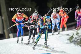 24.11.2013, Oestersund, Sweden (SWE): Elisabeth Hoegberg (SWE) - IBU world cup biathlon, relay mixed, Oestersund (SWE). www.nordicfocus.com. © Manzoni/NordicFocus. Every downloaded picture is fee-liable.
