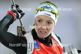 24.11.2013, Oestersund, Sweden (SWE): Selina Gasparin (SUI) - IBU world cup biathlon, relay mixed, Oestersund (SWE). www.nordicfocus.com. © Manzoni/NordicFocus. Every downloaded picture is fee-liable.